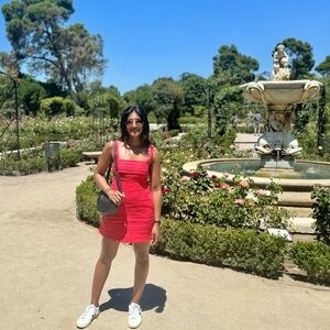 Abercrombie Red Linen Dress